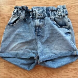 NEW! Almost Famous Blue Denim Ruffled Shorts